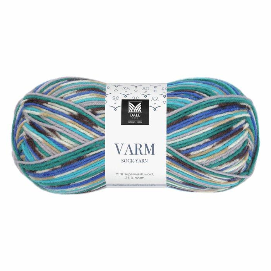 Varm - Aqua/Blålilla/Turkis print