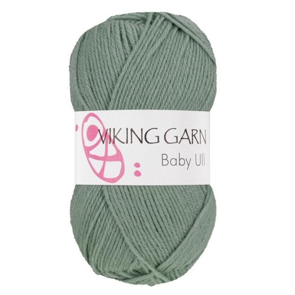 BABY ULL Grågrønn - 338
