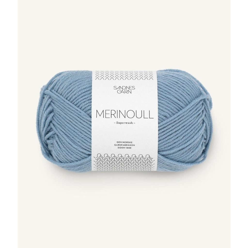 6032 Merinoull Blå Hortensia