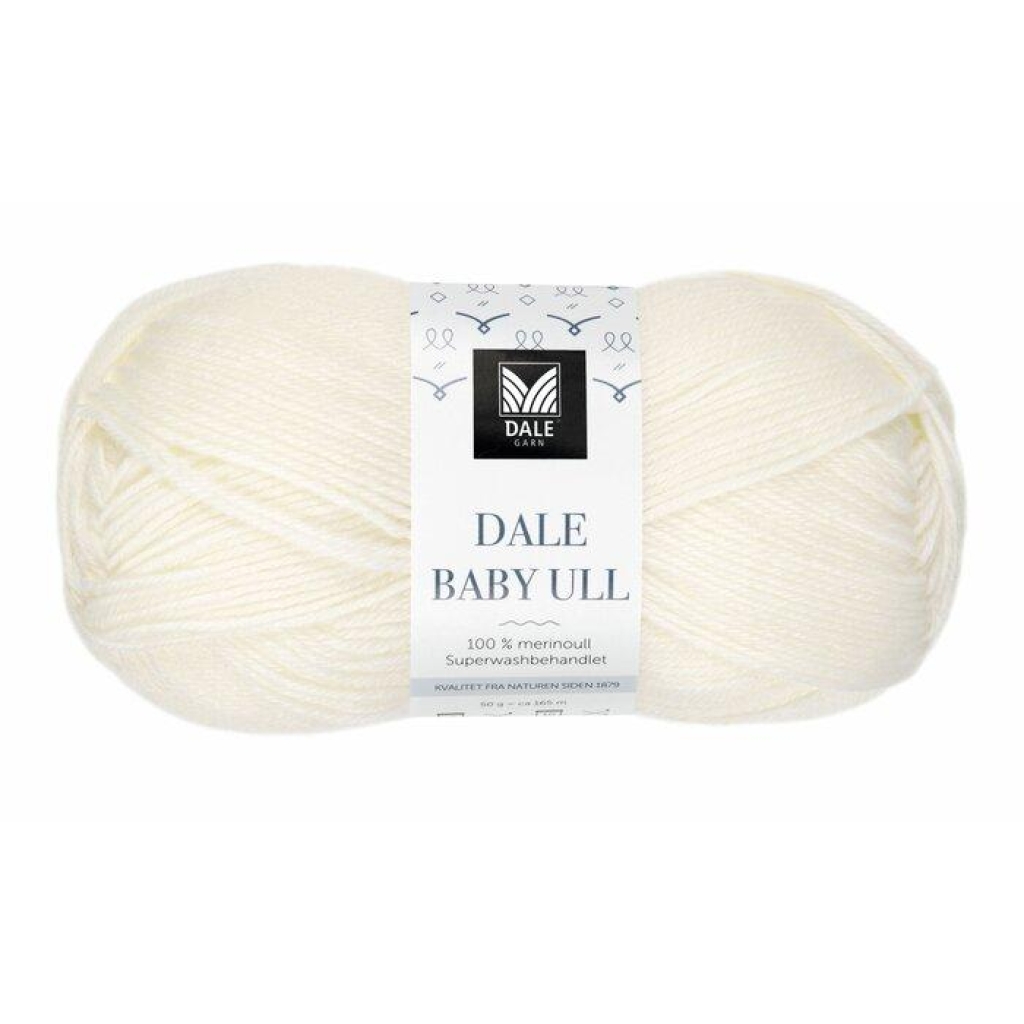 Baby Ull - Halvbleket hvit
