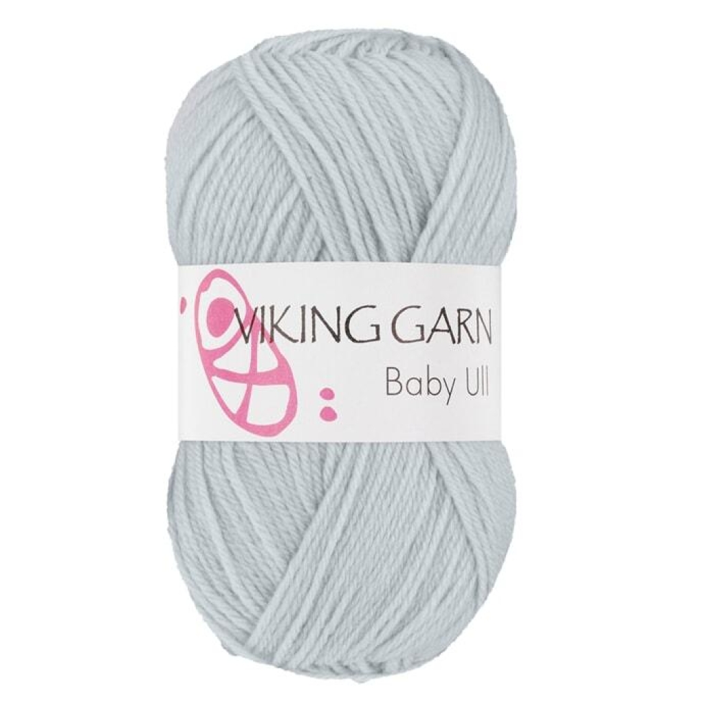 BABY ULL Lys gråblå - 367