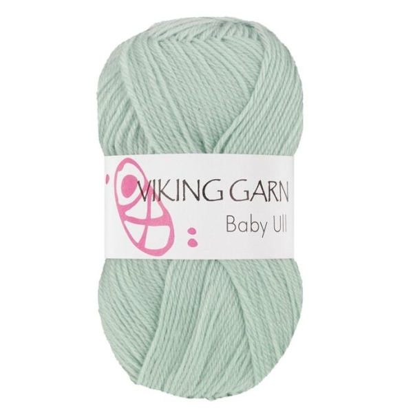 BABY ULL Lys mintgrønn - 337