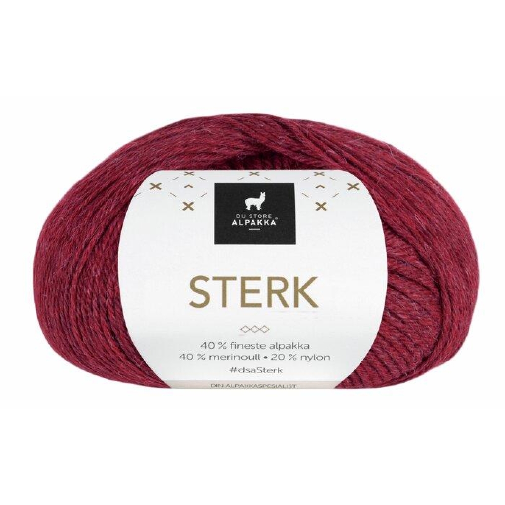 STERK Dyprød melert - 892