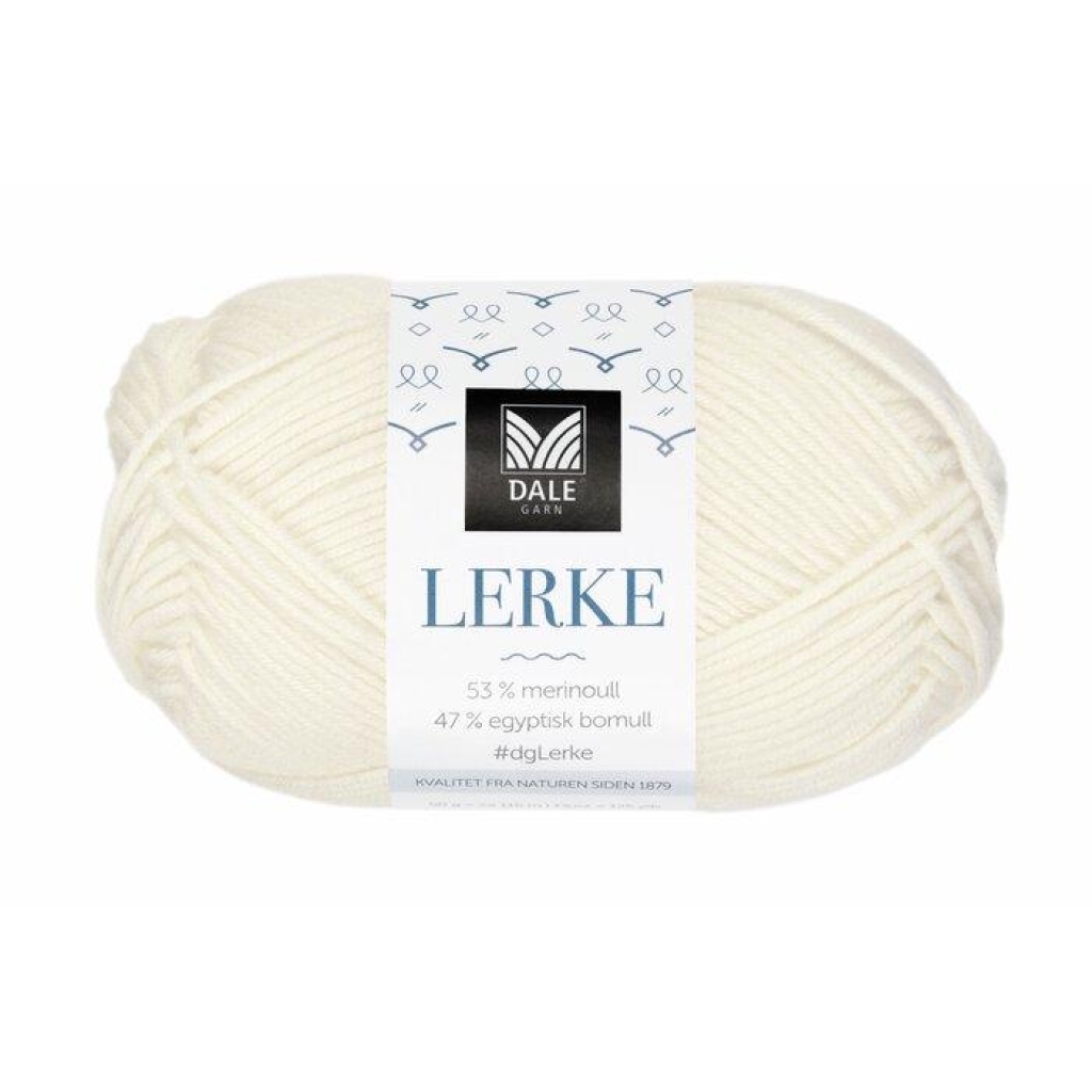 Lerke - Ubleket hvit