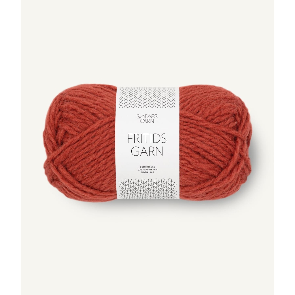 4035 Fritidsgarn Mørk Terrakotta