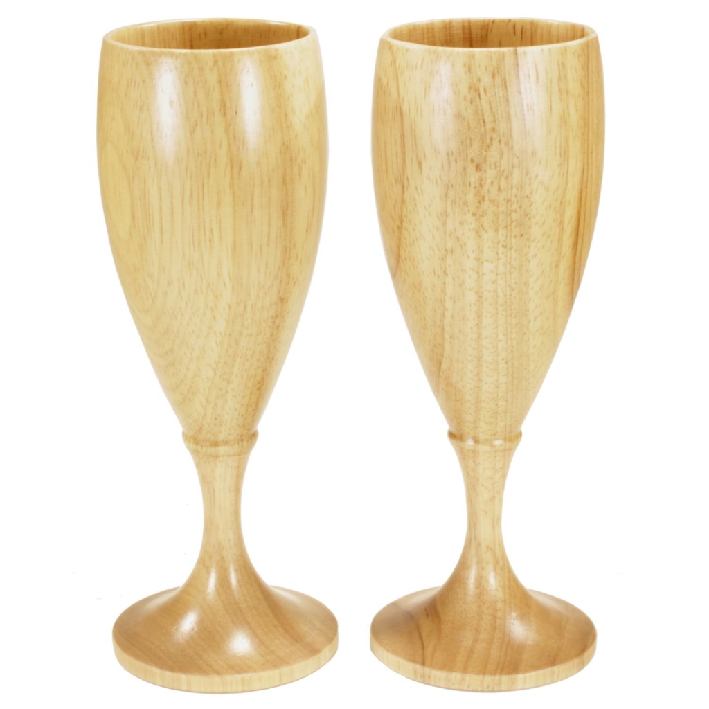 champagne glass på stett (2 stk.)