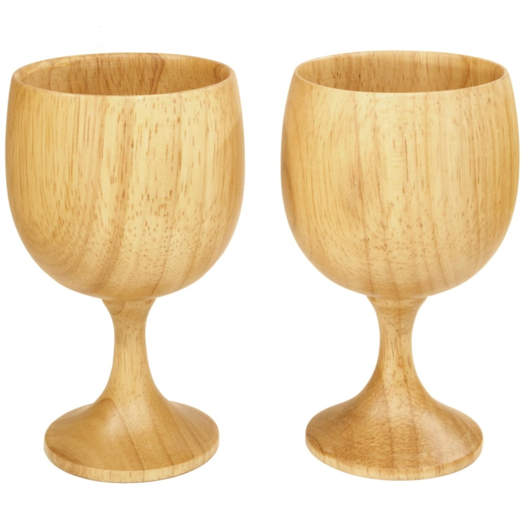 Tre ol/vinglass pa stett (2 stk.)