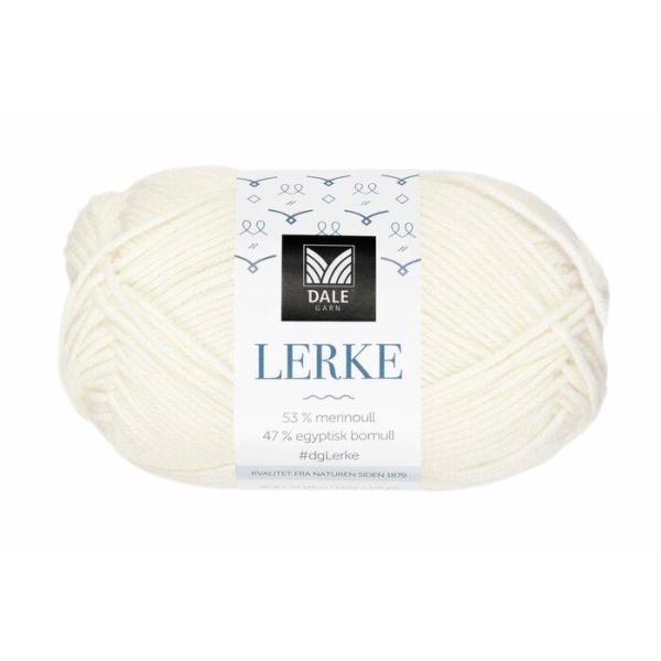 Lerke - Halvbleket hvit