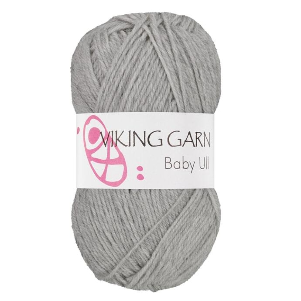 BABY ULL Lys grå - 313
