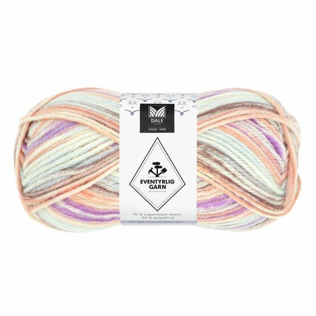 Eventyrlig garn - Rosa striper