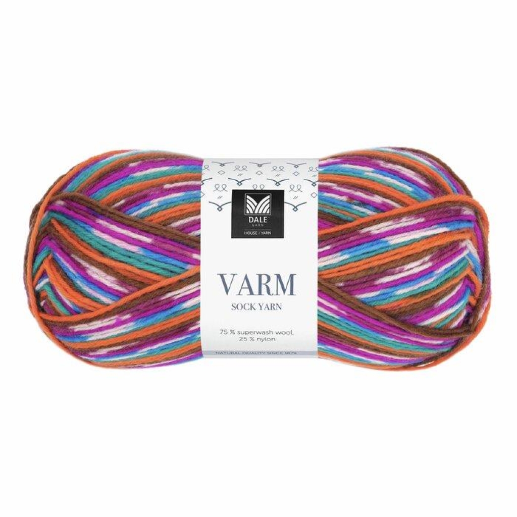 Varm - Pink/Aqua/Oransje print
