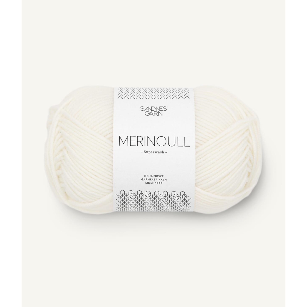 1001 Merinoull Optisk Hvit