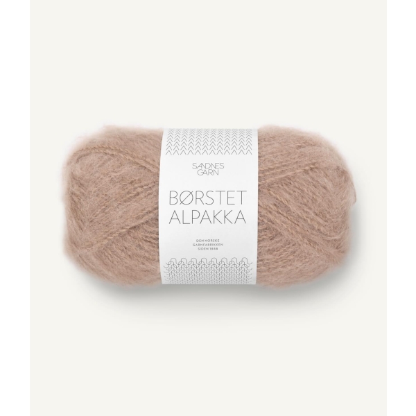 3040 Børstet Alpakka Caffè latte