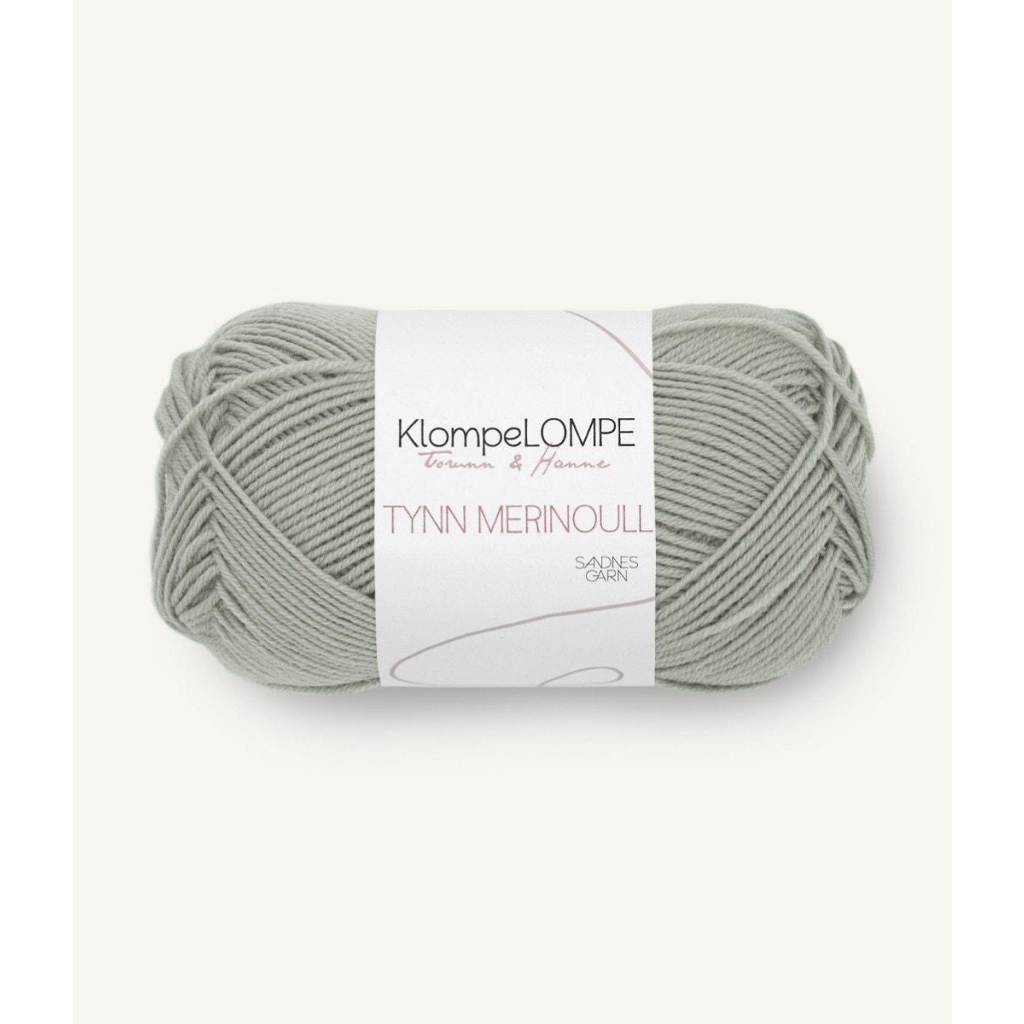 9040 KL Tynn Merinoull Puddergrønn