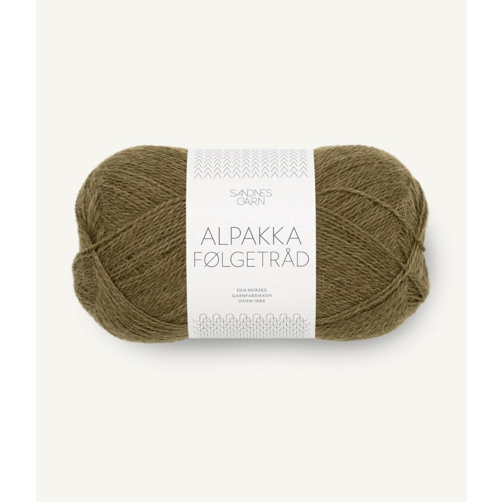 9873 Alpakka Følgetråd Dark Olive Nm 16/2