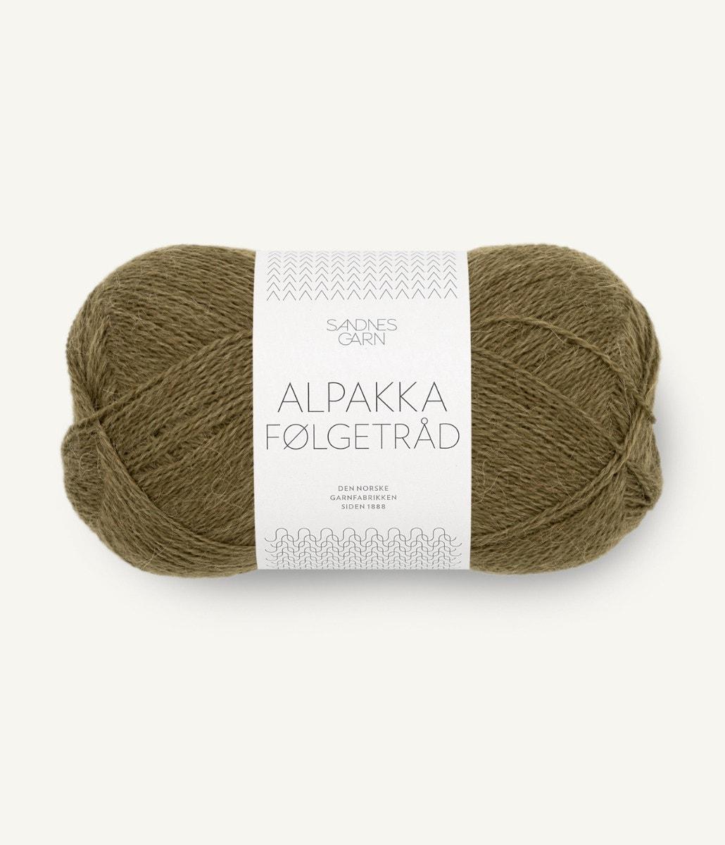 9873 Alpakka Følgetråd Dark Olive Nm 16/2