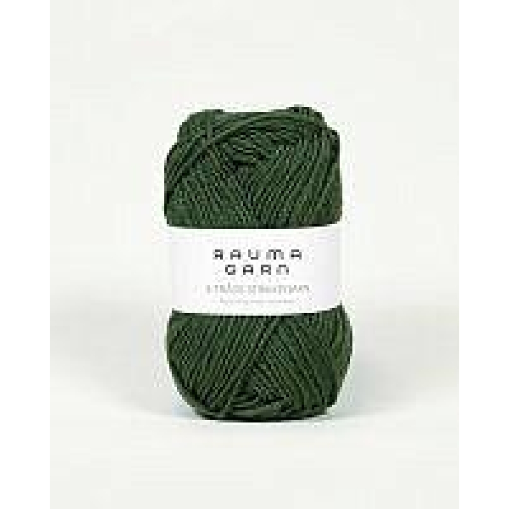 3-TR. STRIKKEGARN Mørk mosegrønn - 1561