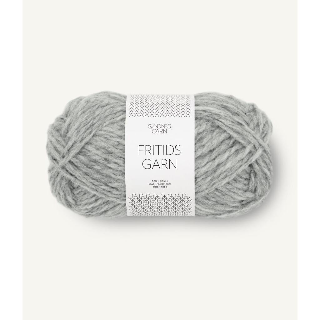 1042 Fritidsgarn Lys Gråmelert