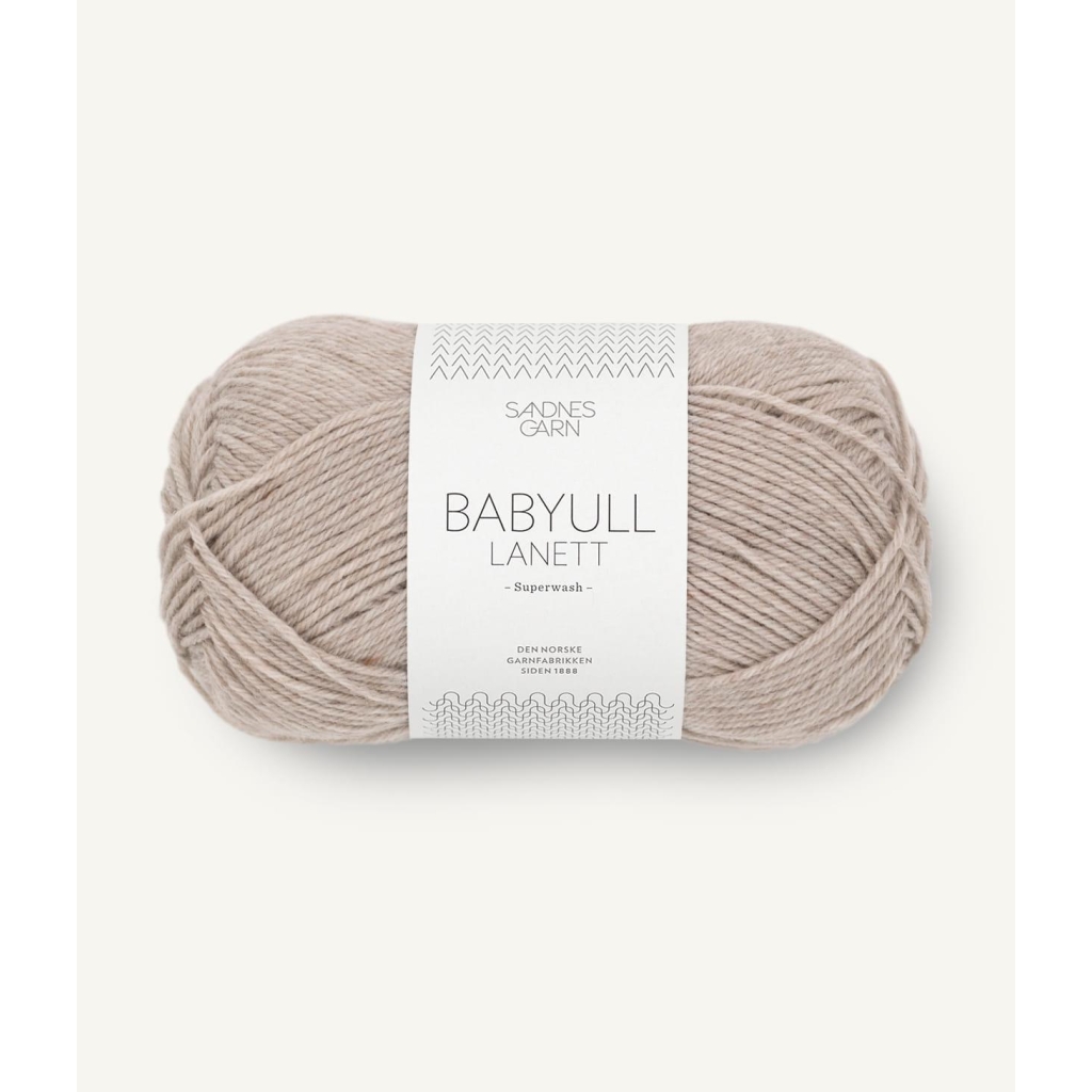 2650 Babyull Lanett Gråbeige melert