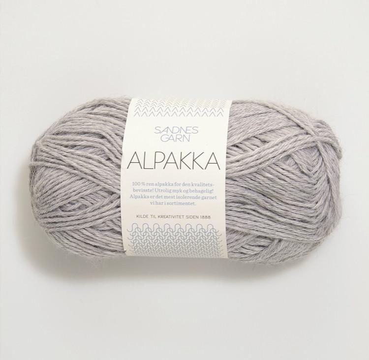 1032 Alpakka Lys Gråmelert