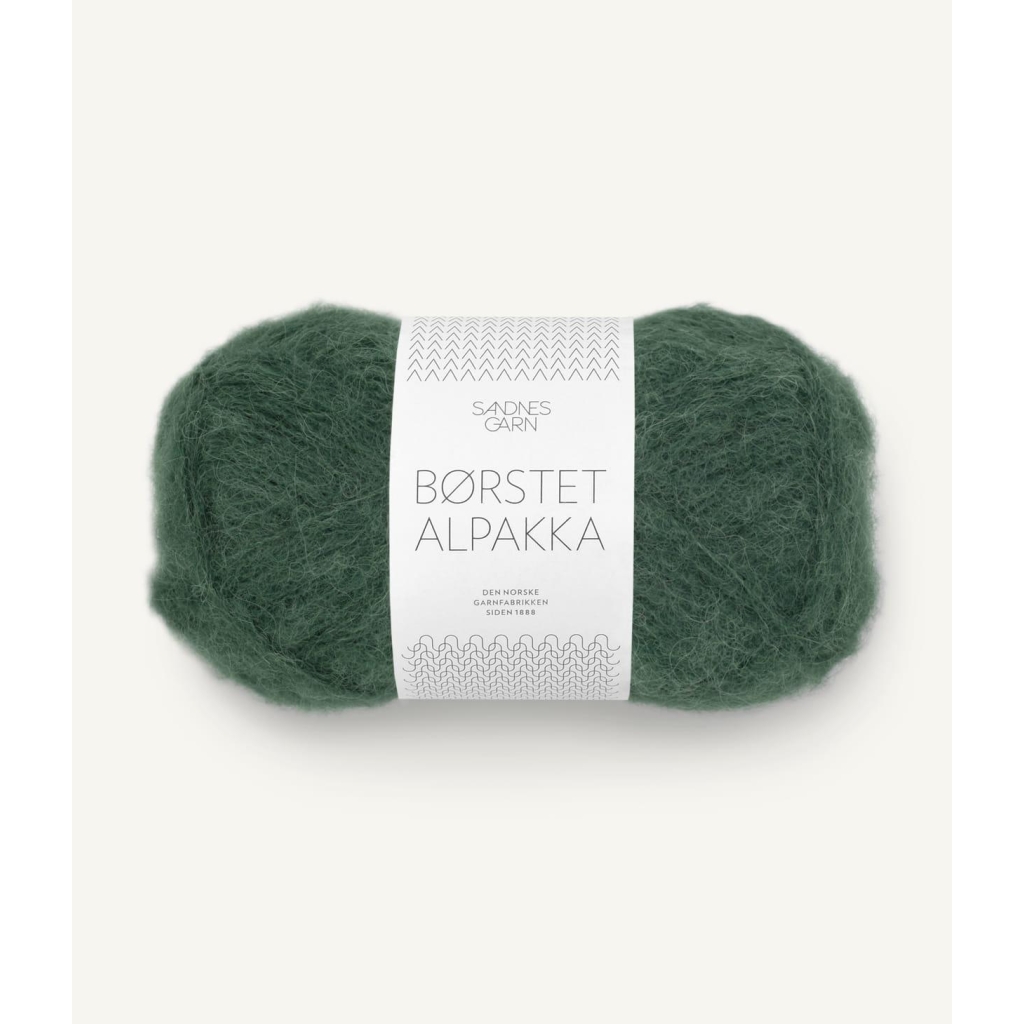 8581 Børstet Alpakka Dyp skoggrønn