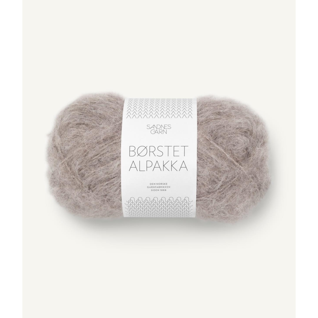 2650 Børstet Alpakka Beigemelert