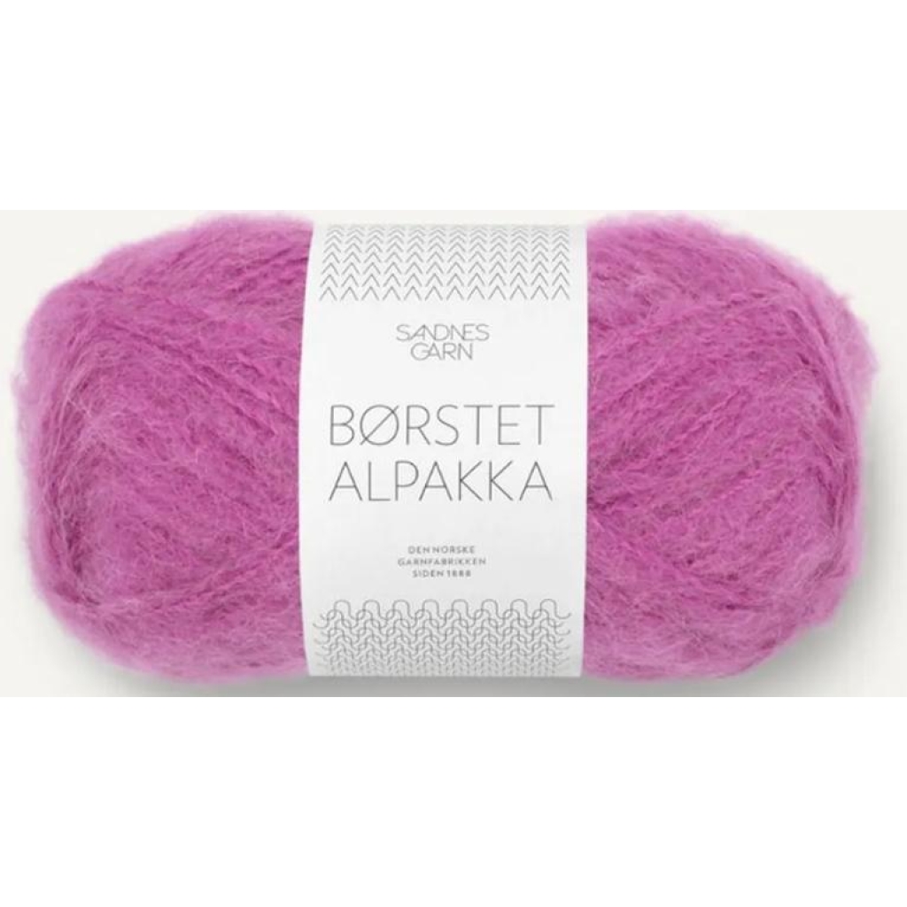 4628 Børstet Alpakka Magenta