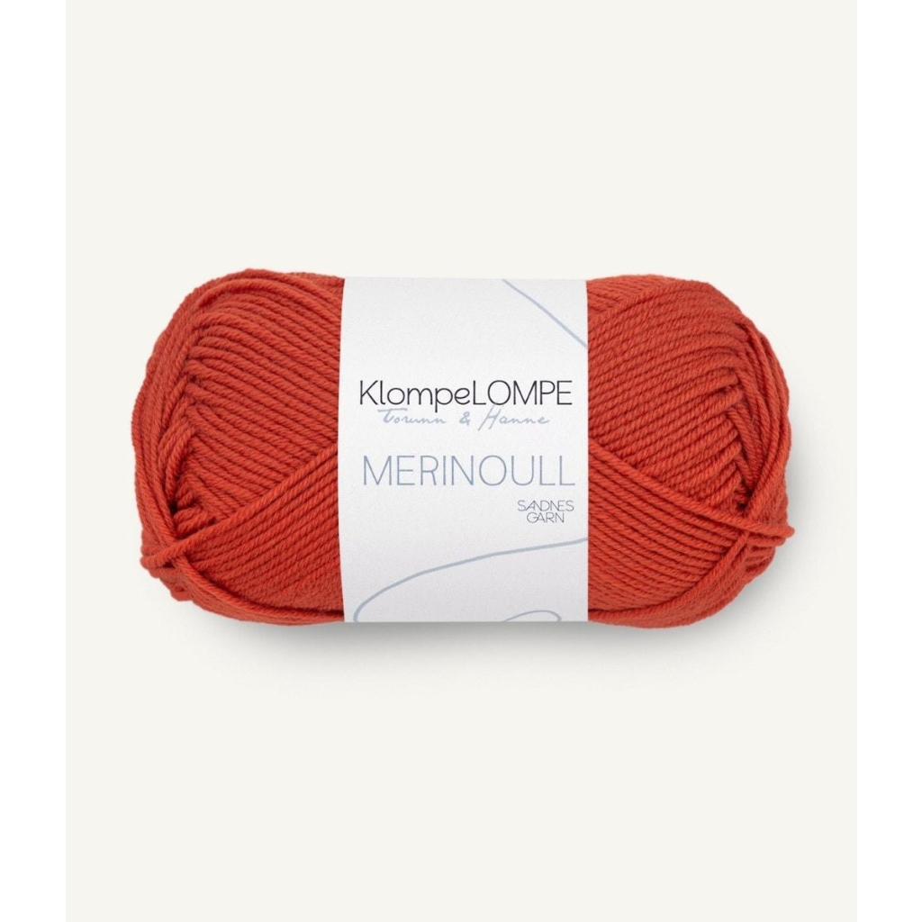 3837 KL Merinoull Rød Telg