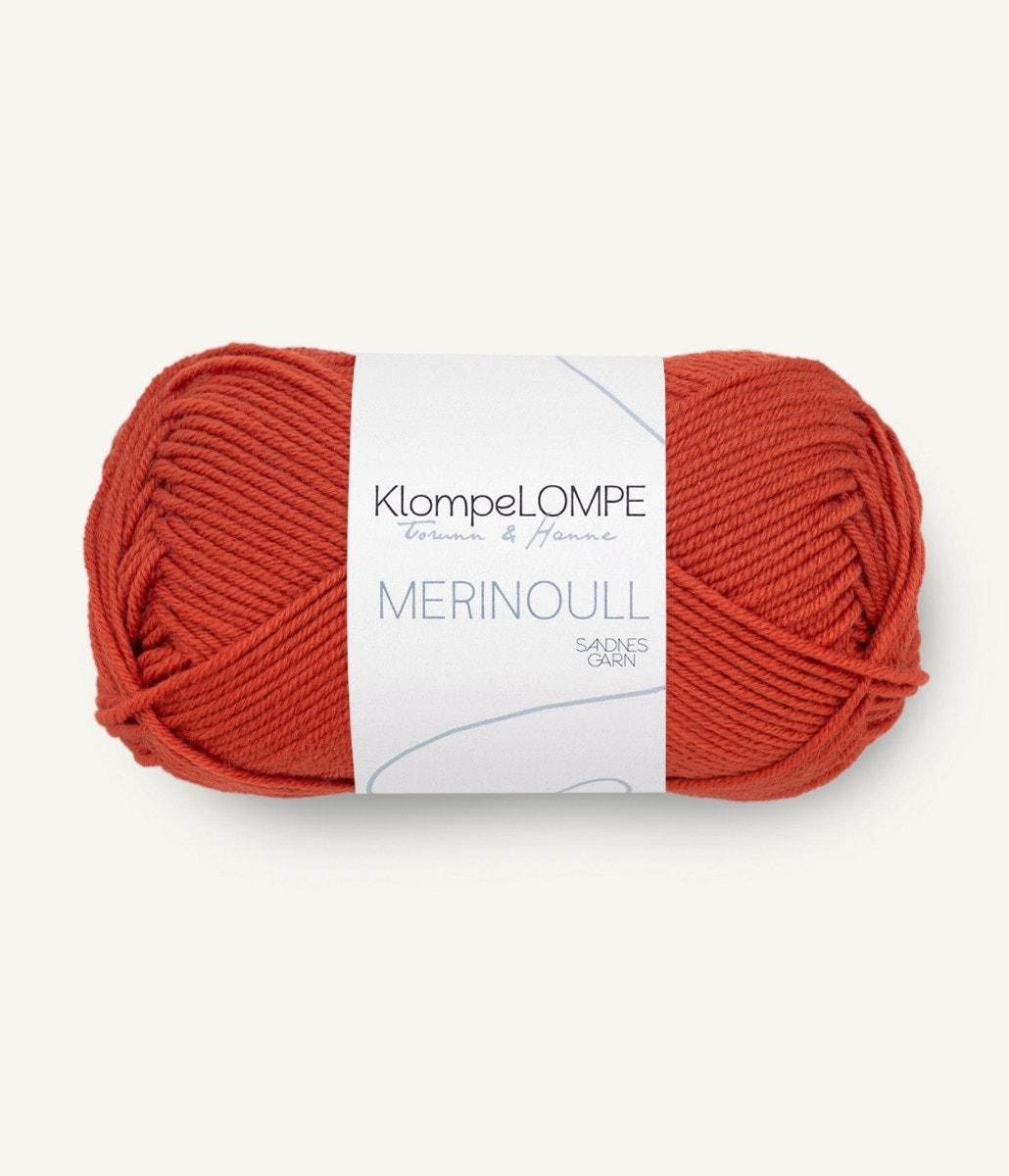 3837 KL Merinoull Rød Telg