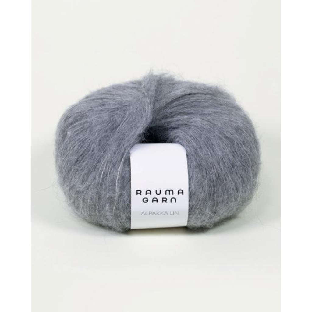 Alpakka Lin Grå