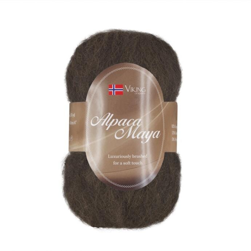 ALPACA MAYA Mørk brun - 718