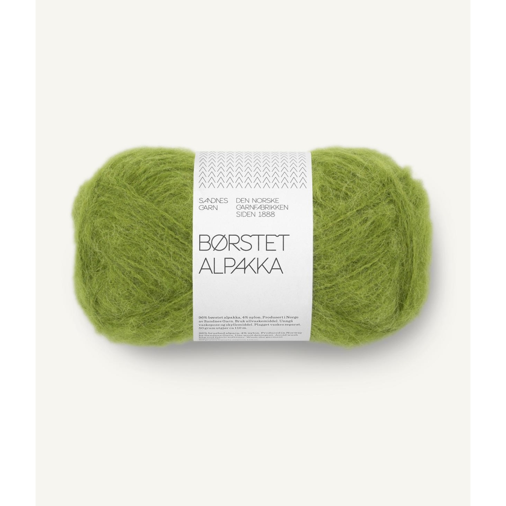 9564 Børstet Alpakka Matcha Nm 2,2/1