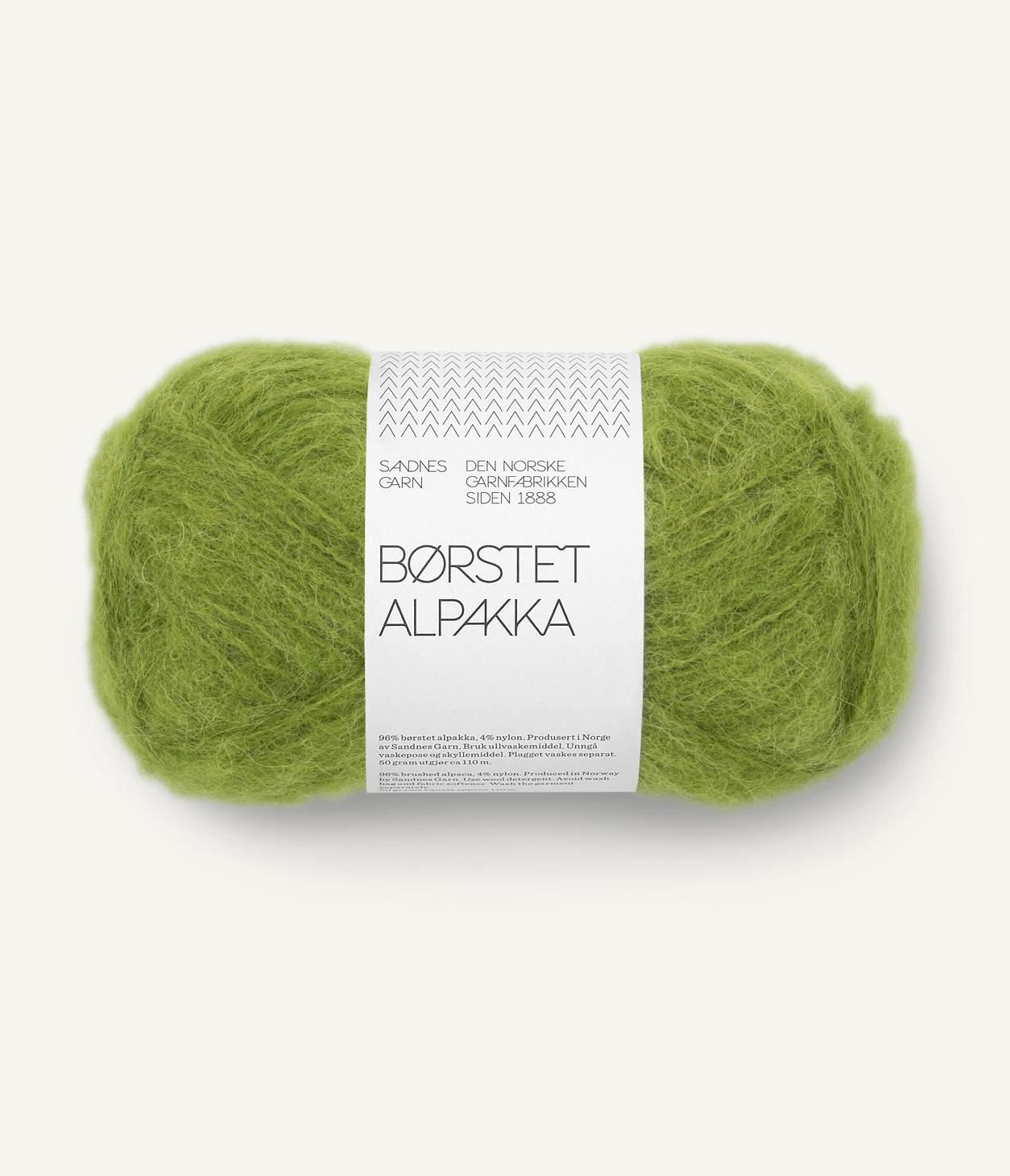 9564 Børstet Alpakka Matcha Nm 2,2/1
