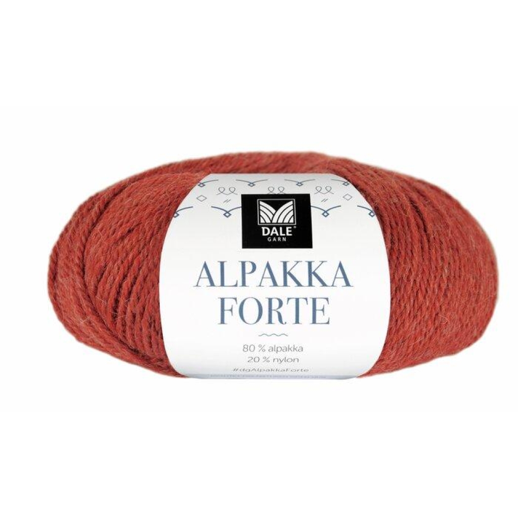 Alpakka Forte - Varm terracotta melert