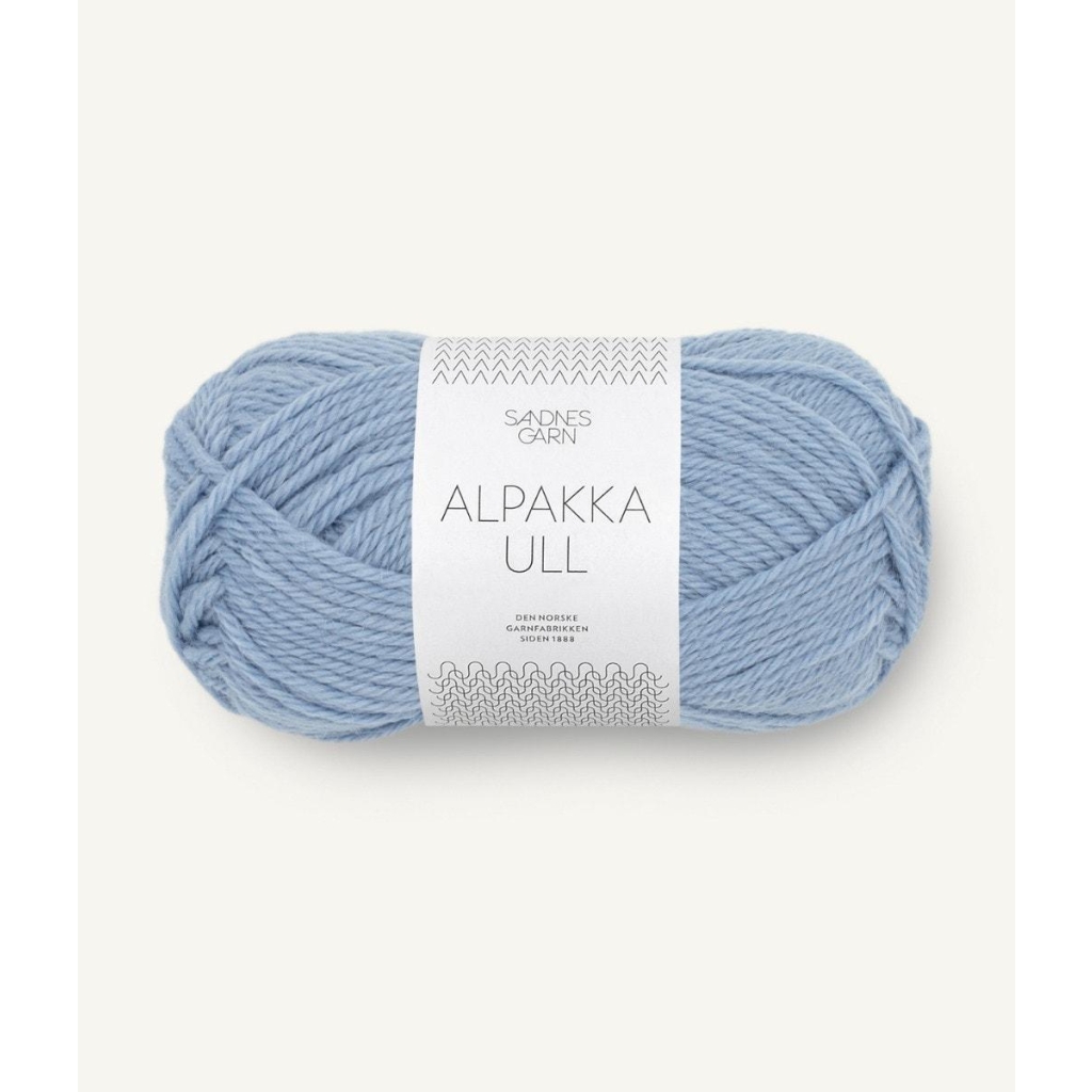 6032 Alpakka Ull blå Hortensia