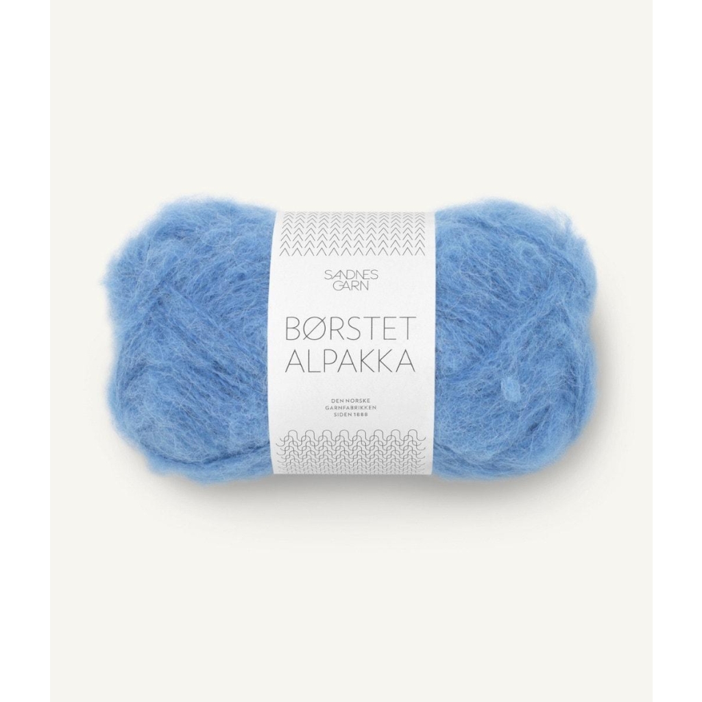 6044 Børstet Alpakka Regatta Blå