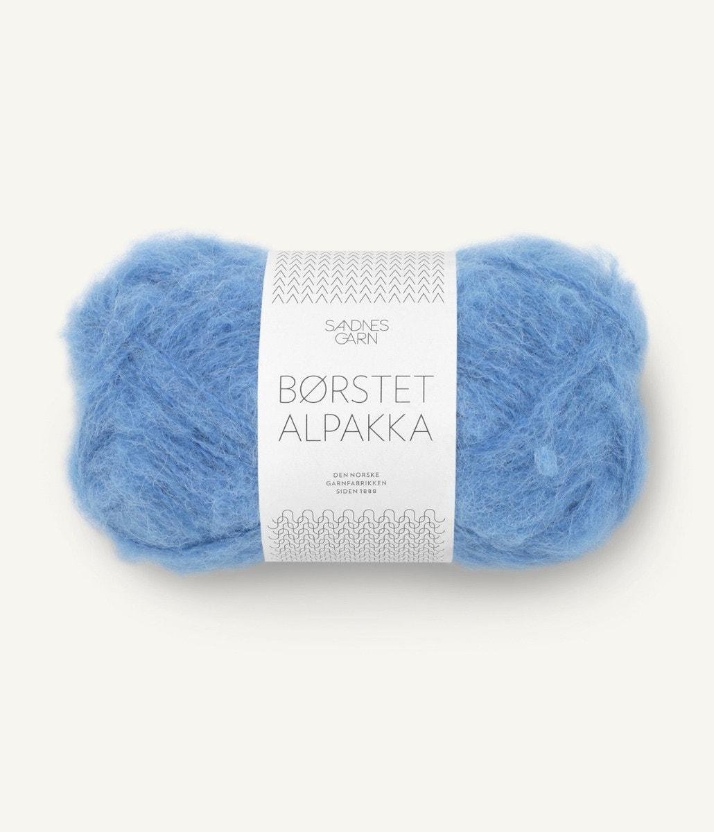 6044 Børstet Alpakka Regatta Blå