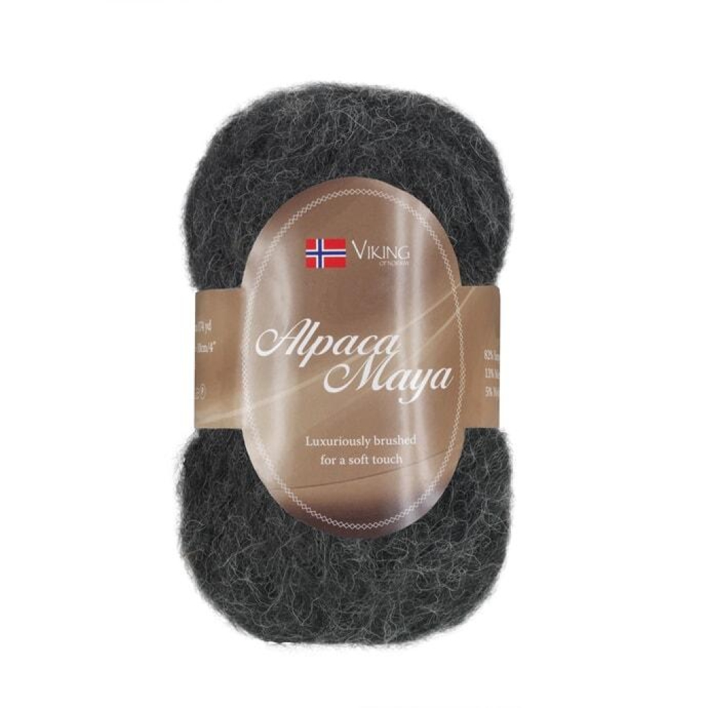 ALPACA MAYA Svart/koks - 703