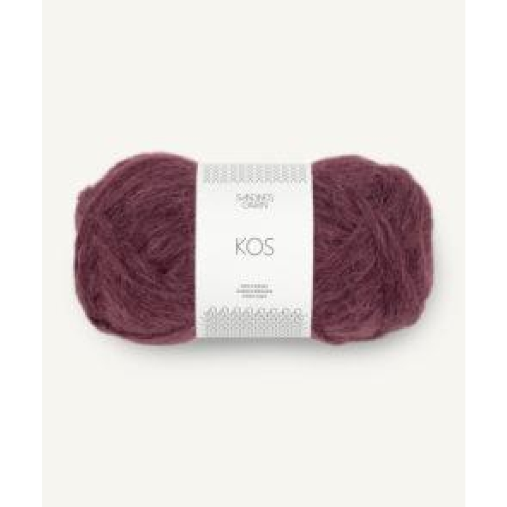 Sandnes garn dyp burgunder 4372