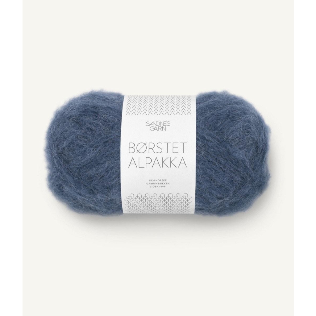 6064 Børstet Alpakka Blåbær