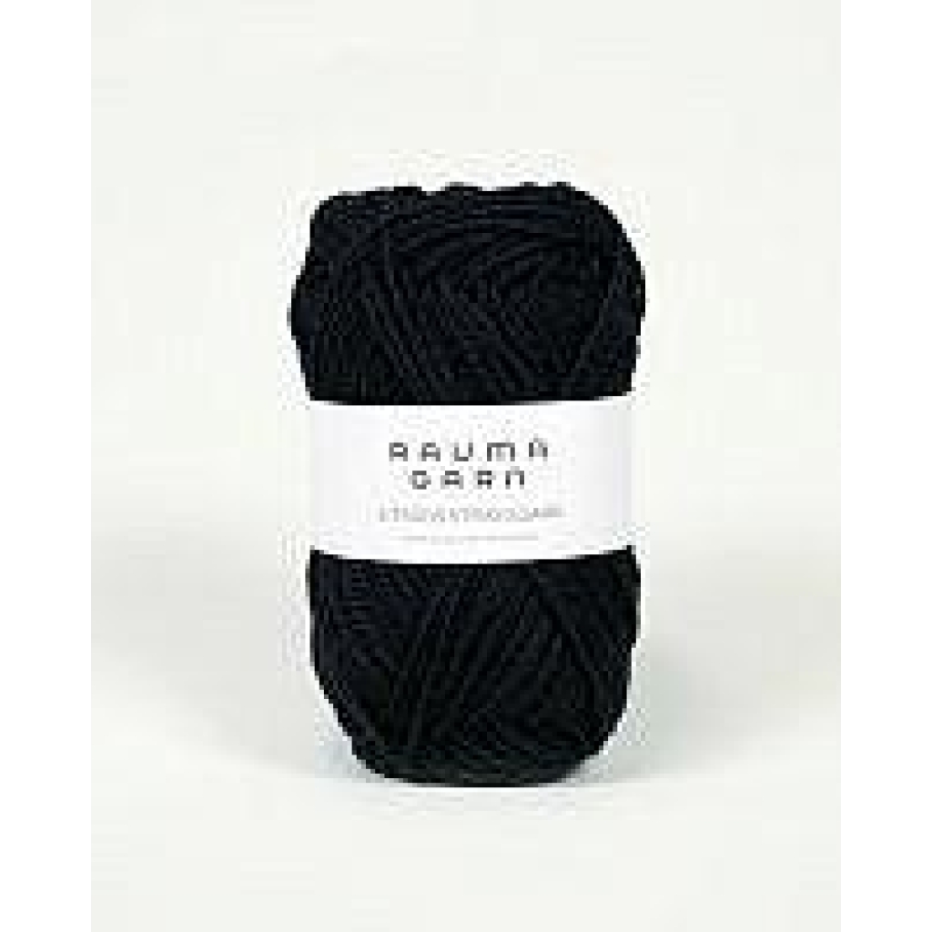 3-TR. STRIKKEGARN Svart - 136