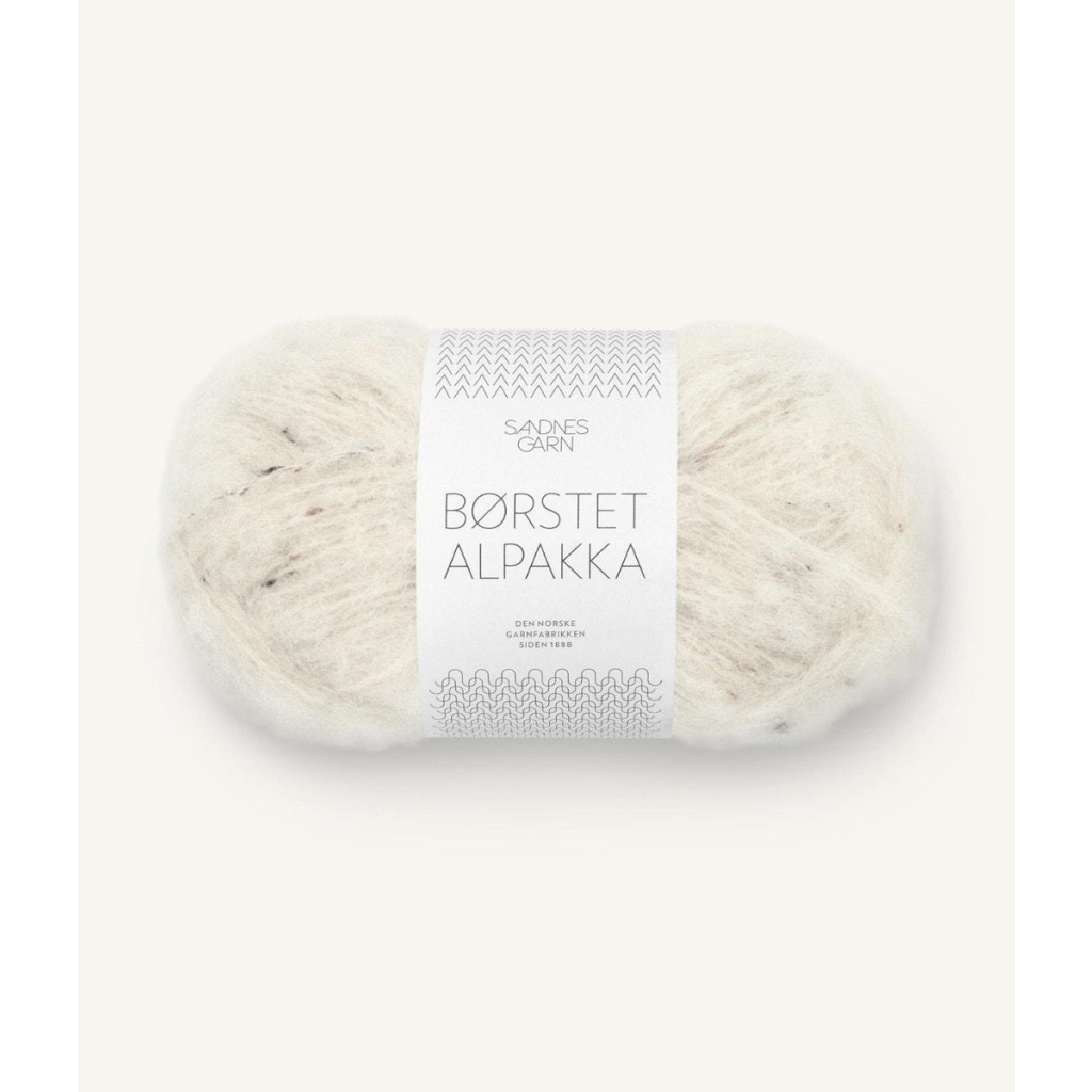 2523 Børstet Alpakka Natur Tweed