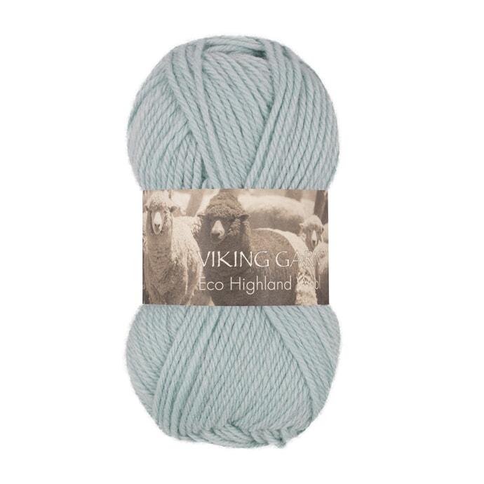 ECO HIGHLAND WOOL Lys petrol - 228