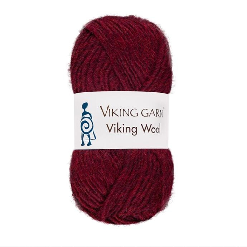 VIKING WOOL Mørk rød - 555