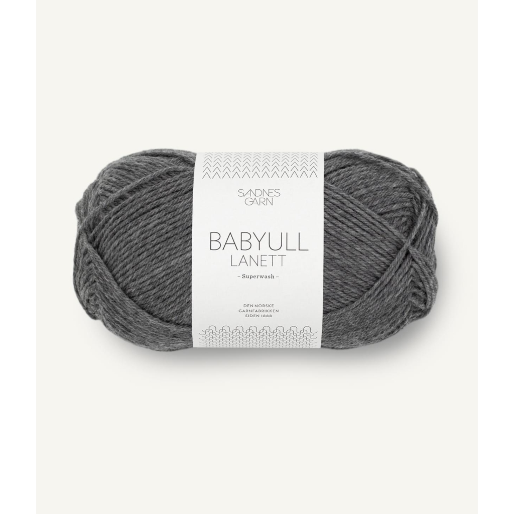 1053 Babyull Lanett Mørk Gråmel
