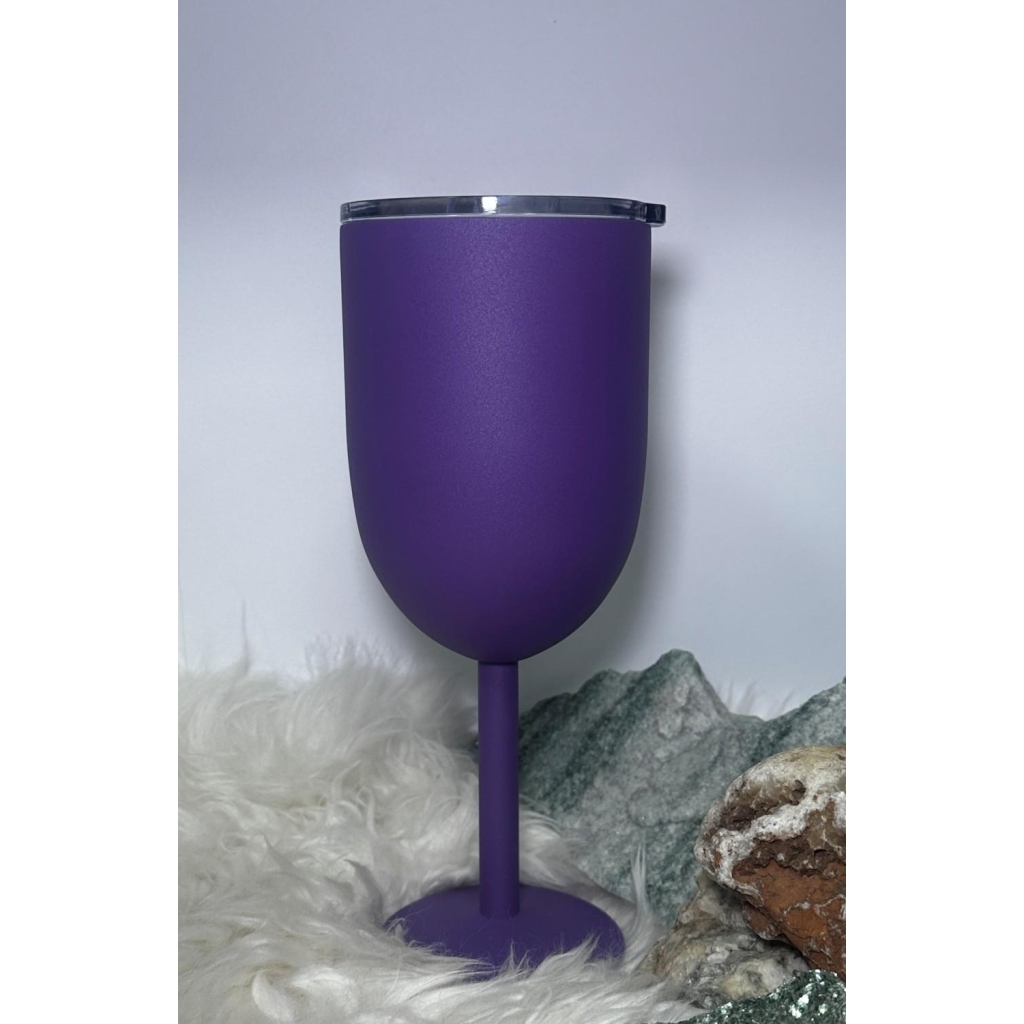 Thermo vinglass mørk lilla