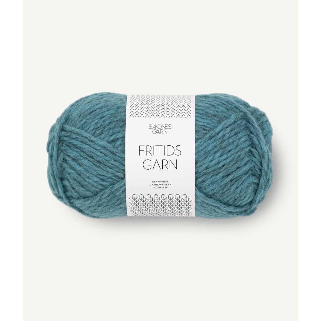 7252 Fritidsgarn Sjøgrønn melert