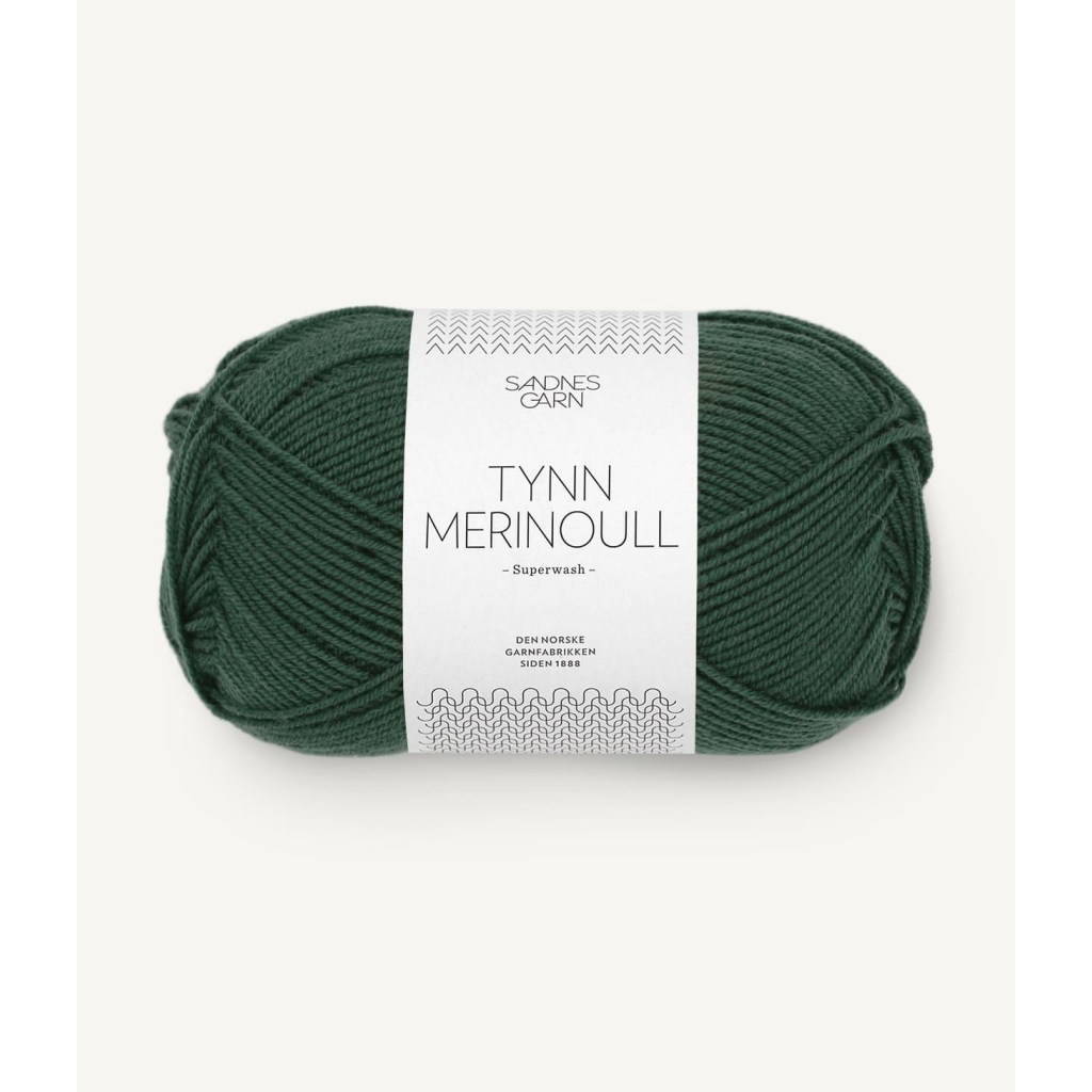 8581 Tynn Merinoull Dyp skoggrønn