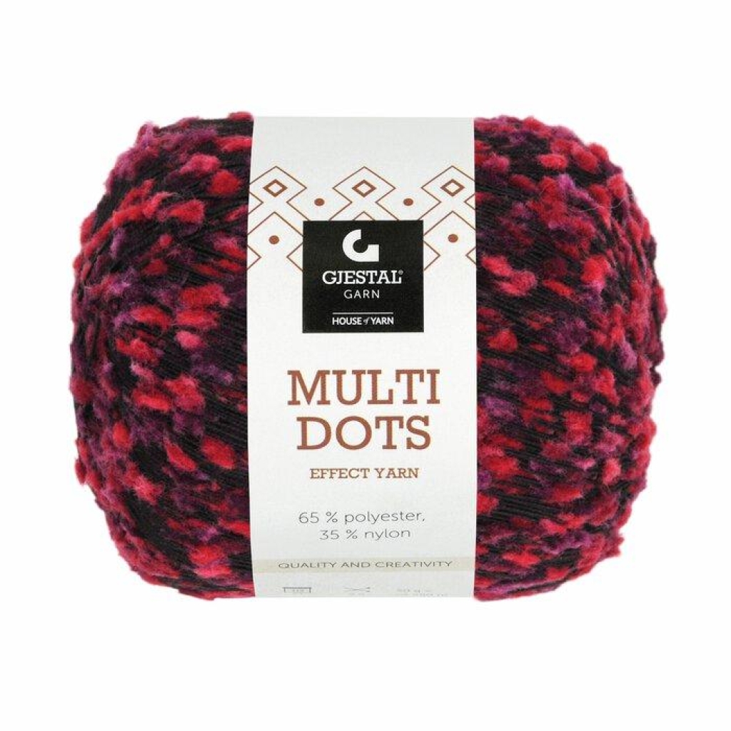 Multi dots - Rød/Lilla dots