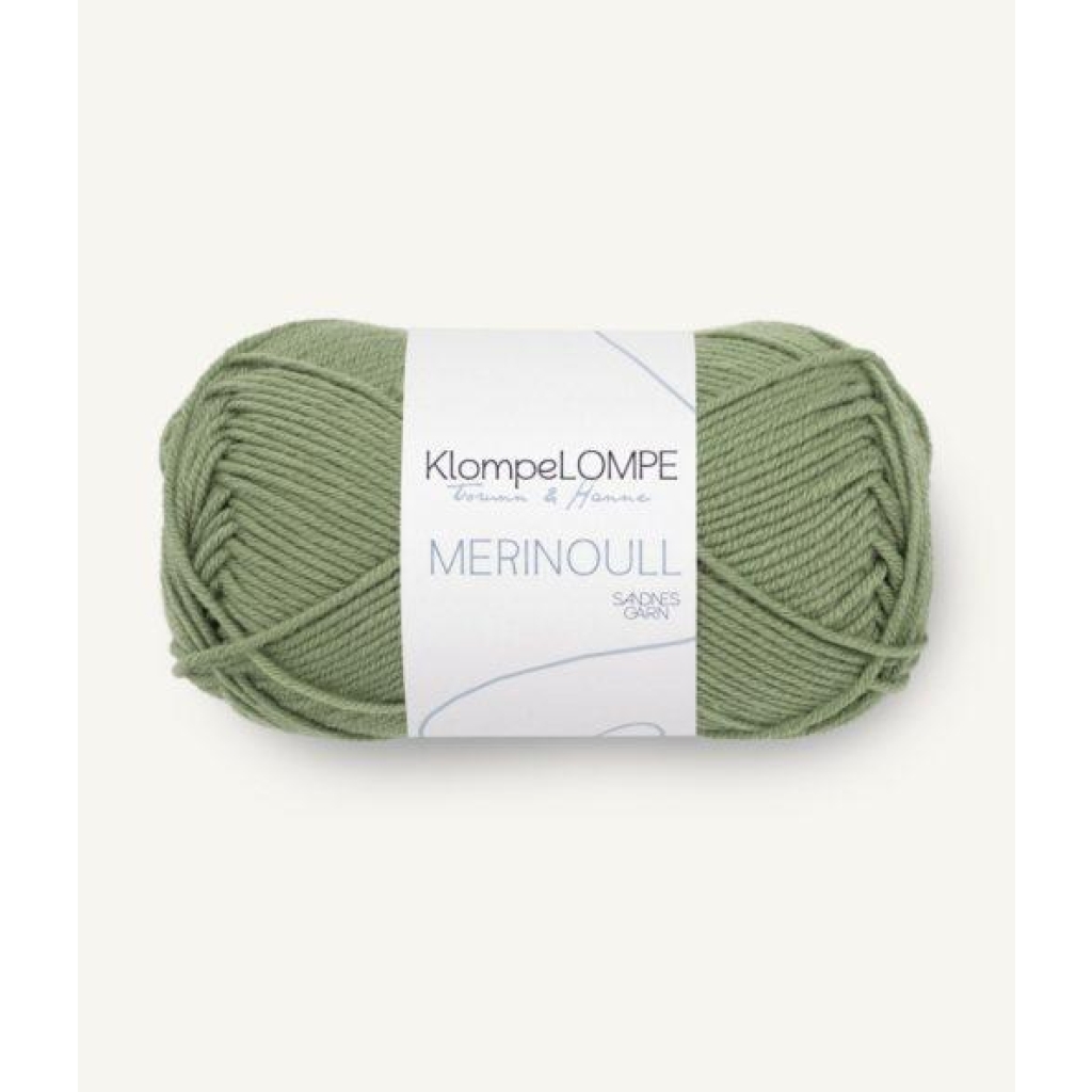 9052 KL Merinoull Mørk Puddergrønn
